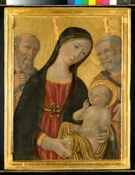 Jungfrau und Kind zwischen St. Hieronymus und St. Peter, um 1500